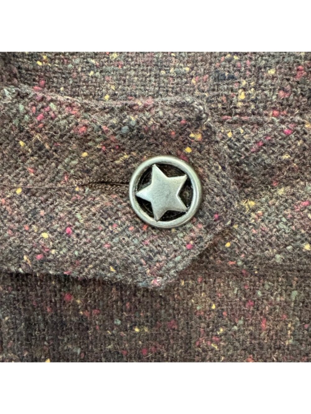 Vintage 90s Desert West Brown Wool Women's M Tweed Blazer Southwestern Boutique - Picture 9 of 16